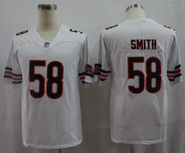 Men's Chicago Bears Roquan Smith #58 White Jersey